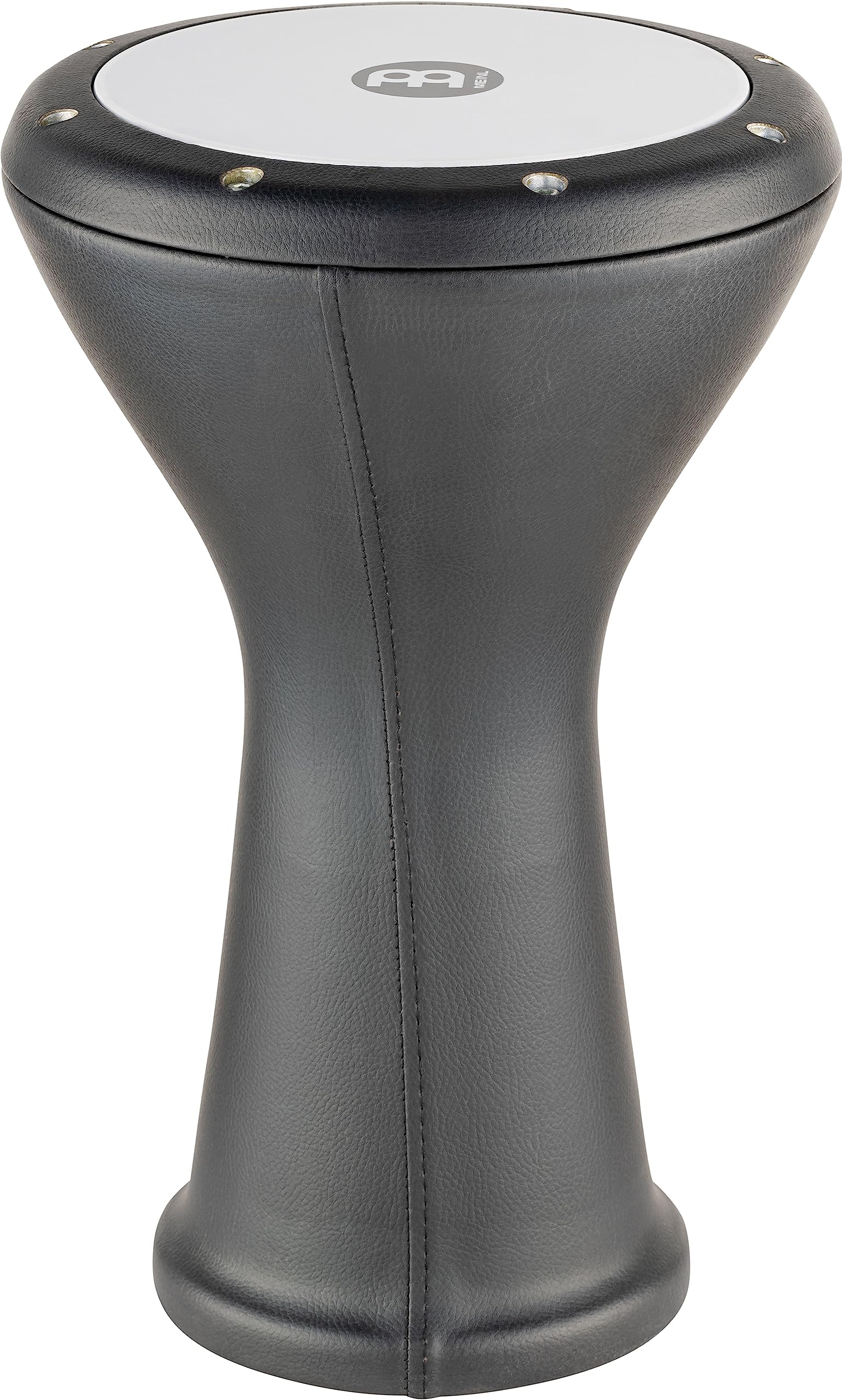 Meinl Percussion HE-3000 - Darabouka in alluminio con membrana in pelle artificiale, diametro 21,59 cm (8,5"), colore: Nero