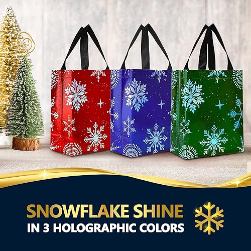 Miniatura 61 de Nush Nush Bolsas de regalo doradas extragrandes – Juego de 12 bolsas de regalo reutilizables extra grandes con asas – Bolsas de regalo XL perfectas