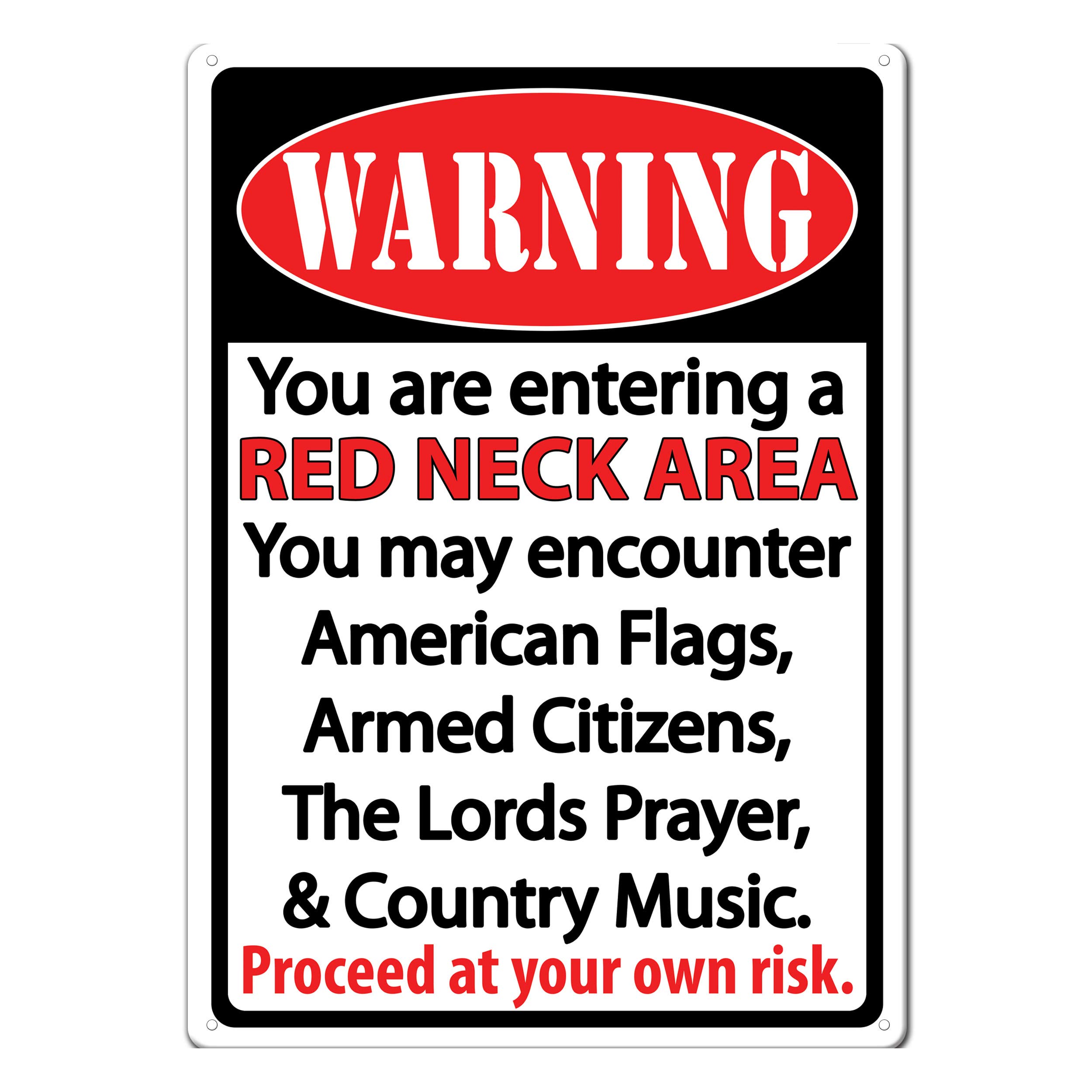 Rivers Edge ProductsRetro Metal Tin Sign, 17" x 12" Weatherproof Metal Wall Art for Indoor or Outdoor Decor, Vintage Man Cave, Bar, Cabin, Garage, or Home Décor, Hunting