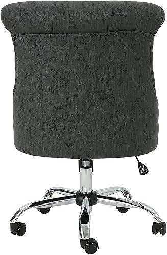 Miniatura 6 de Christopher Knight Home Tyesha - Silla de escritorio, color gris oscuro y cromo