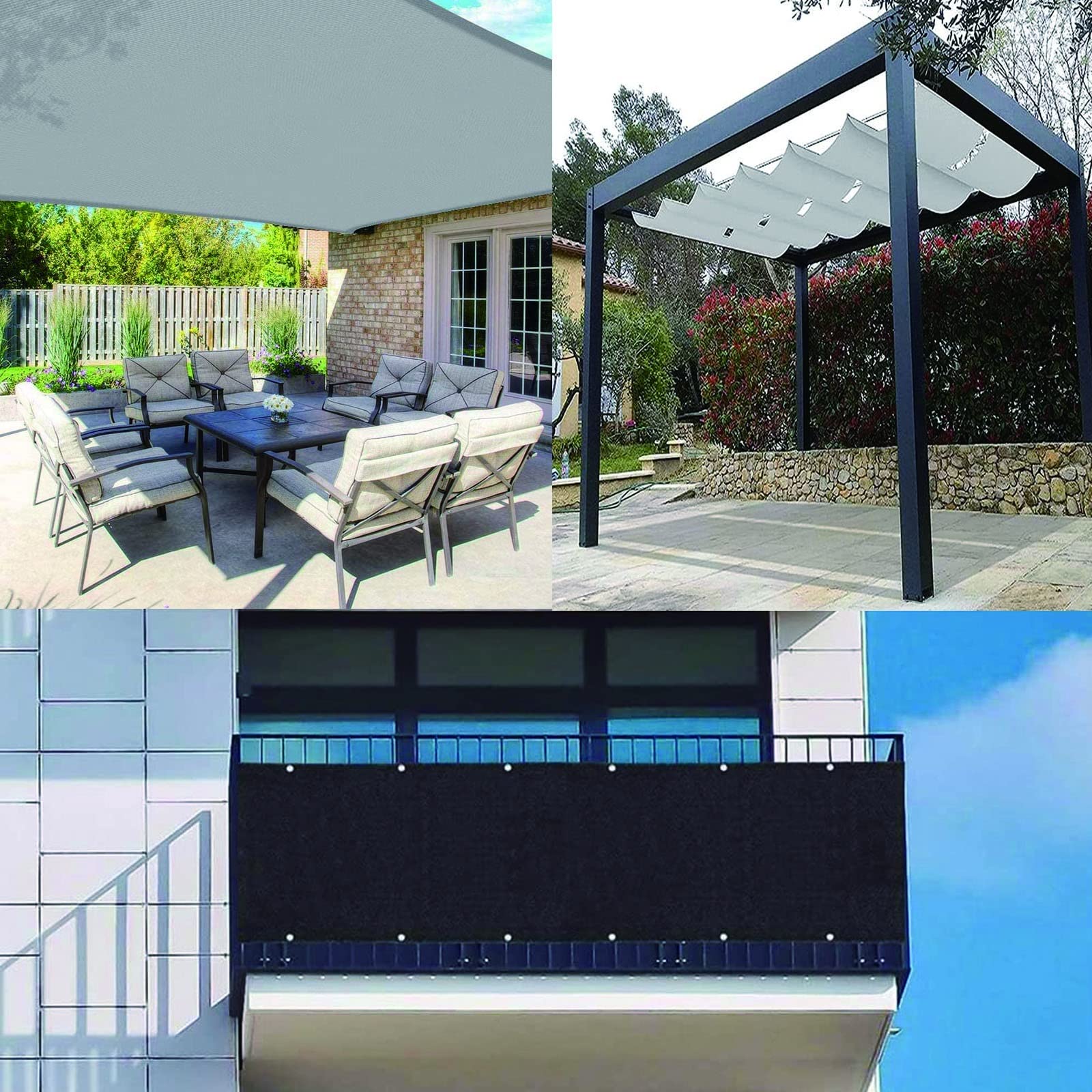 Kenley Toile De Toit Rechange Imperméable Pour Pavillon Tonnelle Tente 3x3m Beige