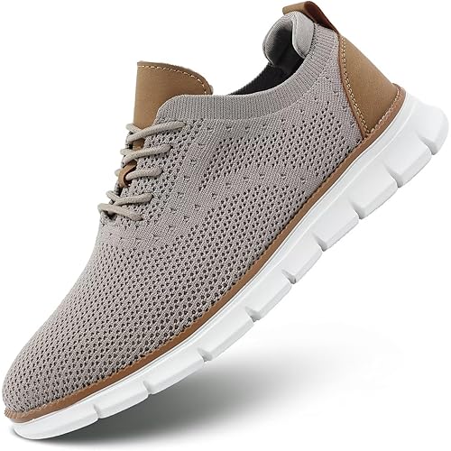 Mens Oxfords Lace-Up Lightweight Casual Walking Shoes Dress Shoes Fashion Sneakers Walking Shoes