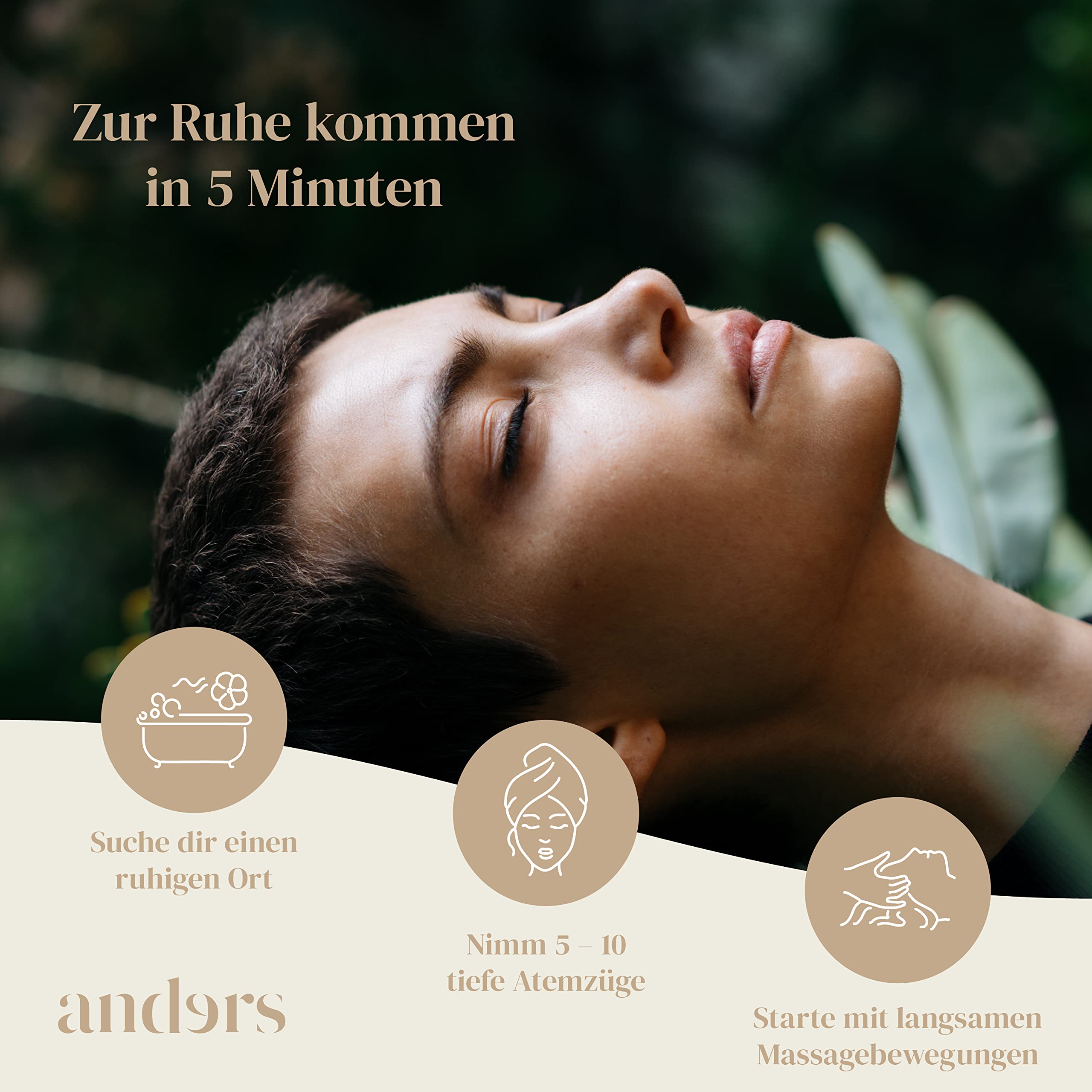 Anders® - Pająk do masażu głowy premium (24 palce) uchwyt bambusowy – przyjemne urządzenie do masażu głowy z trwałym opakowaniem na prezent