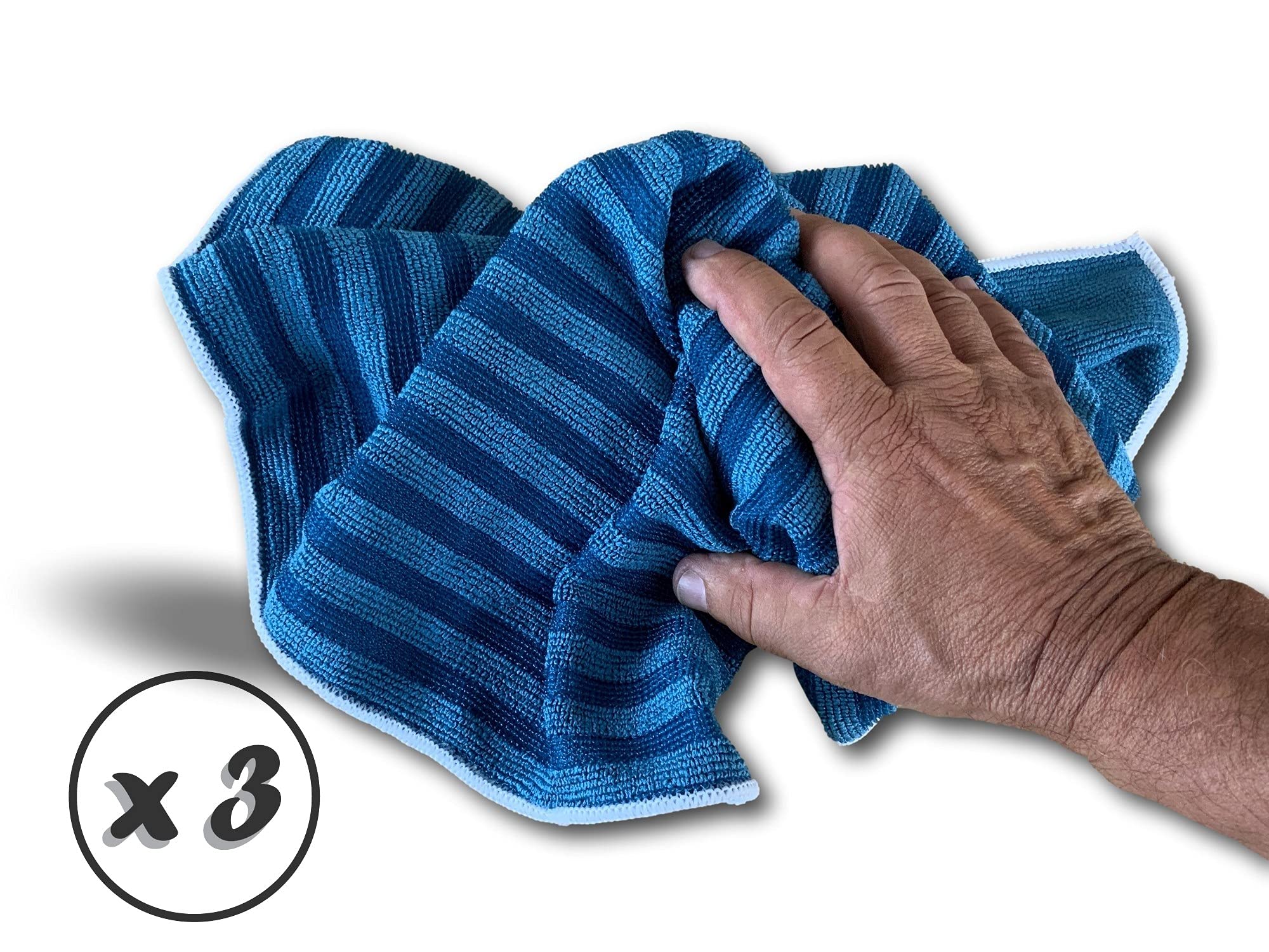 Mop z mikrofibry | Zestaw 3 | Mycie i odtłuszczenie | Ultra chłonny i szorowania | Mycie wszystkich rodzajów podłóg | Rozmiar 50*60 | Bardzo wytrzymały | Nie ściera | Kibros SERPMIC50X60x3