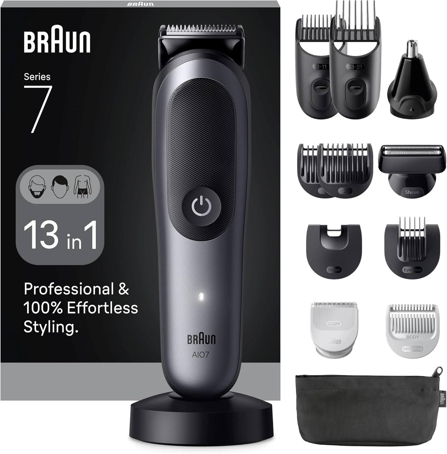 Braun Hepsi Bir Arada Series 7, 13'ü 1 arada Tıraş Kiti, ProBlade, AutoSense, AIO7560