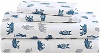 Vista 7 de Eddie Bauer - Full Sheets, Cotton Flannel Bedding Set, Brushed For Extra Softness, Cozy Home Decor (Dog Friends, Full)