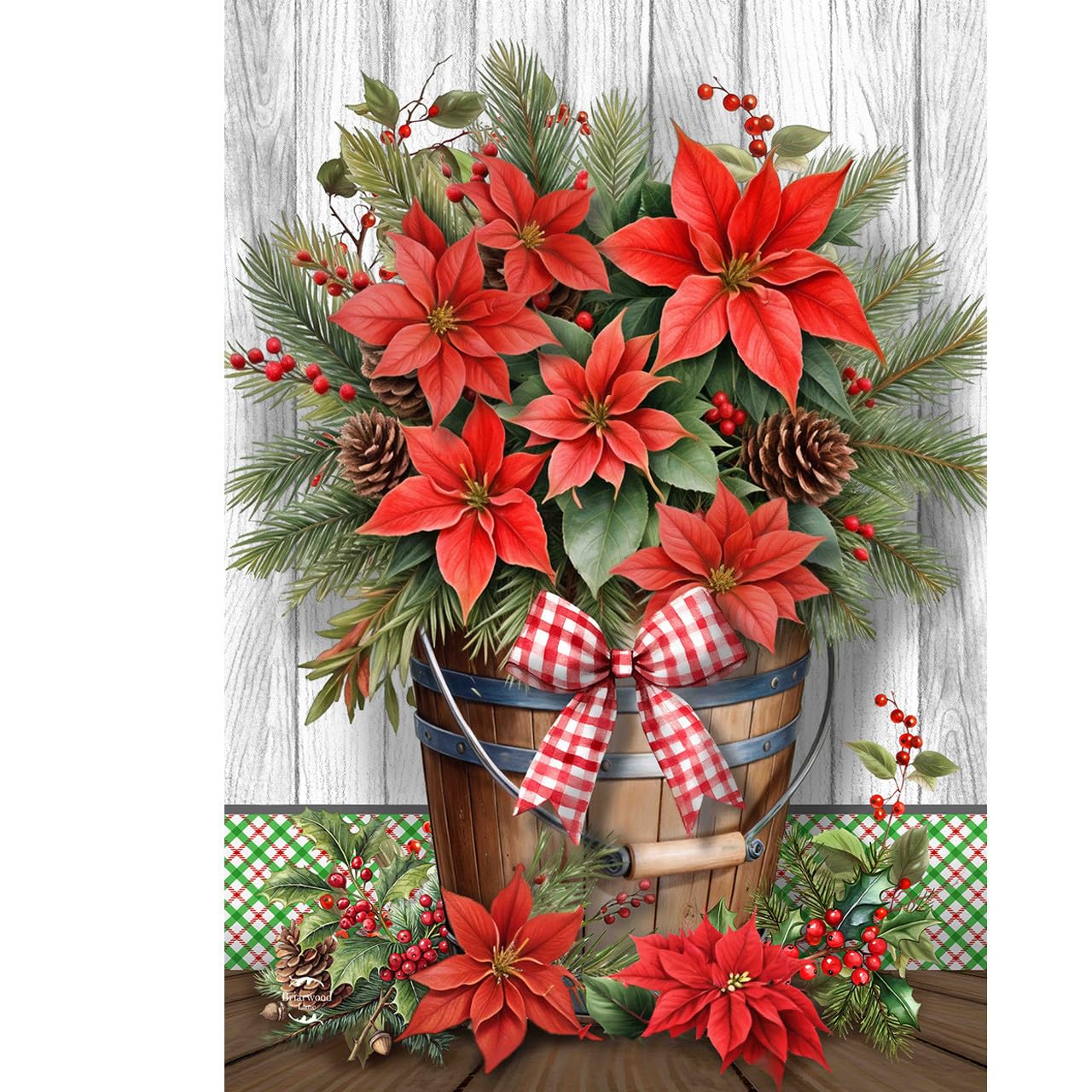 Briarwood Lane Weihnachts-Gartenflagge – 45,7x31,8 Cm, Wetterfest, Doppelseitig Bedruckt