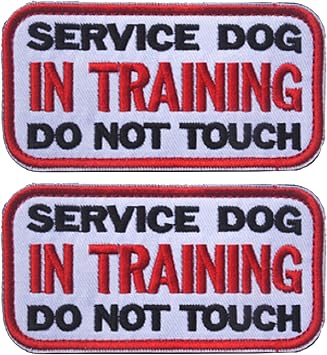 Service Dog in Training Do Not Touch Dog Patches