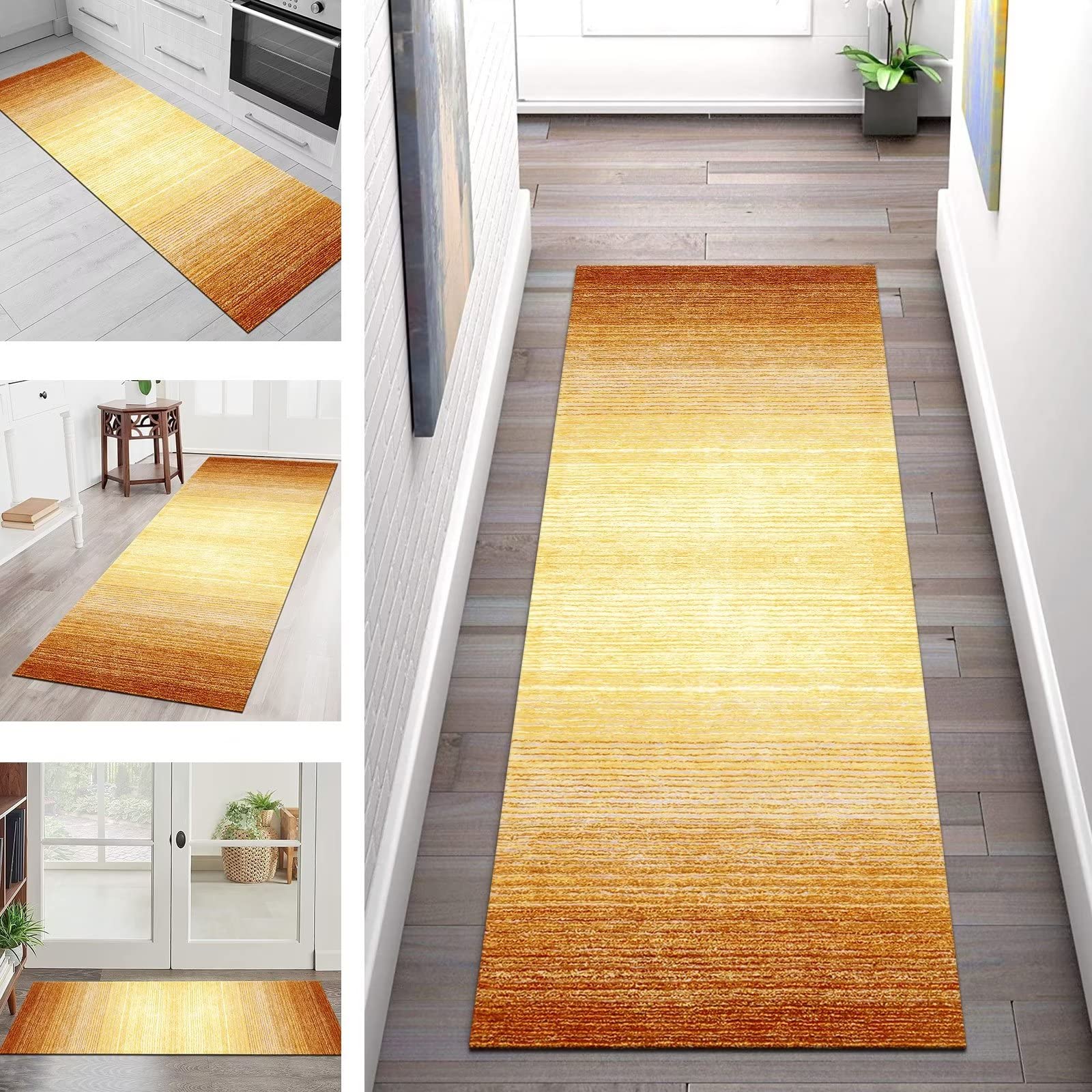 Tapis Antidérapant Lavable Tapis Couloir Moderne SIUNWDIY 90x360cm - Jaune Antidérapant Lavable - Polyester Doux Pour Cuisine, Chambre Tapis Couloir Jaune Tapis Antidérapant Lavable Tapis Couloir Moderne SIUNWDIY 90x360cm - Jaune Antidérapant Lavable - Polyester Doux Pour Cuisine, Chambre Tapis Couloir Jaune