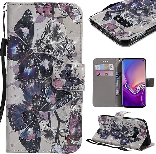 SWMGO Sollievo Disegno Flip Portafoglio Custodia per Samsung Galaxy S10e Disegno SWMGO Sollievo Disegno Flip Portafoglio Custodia per Samsung Galaxy S10e Disegno