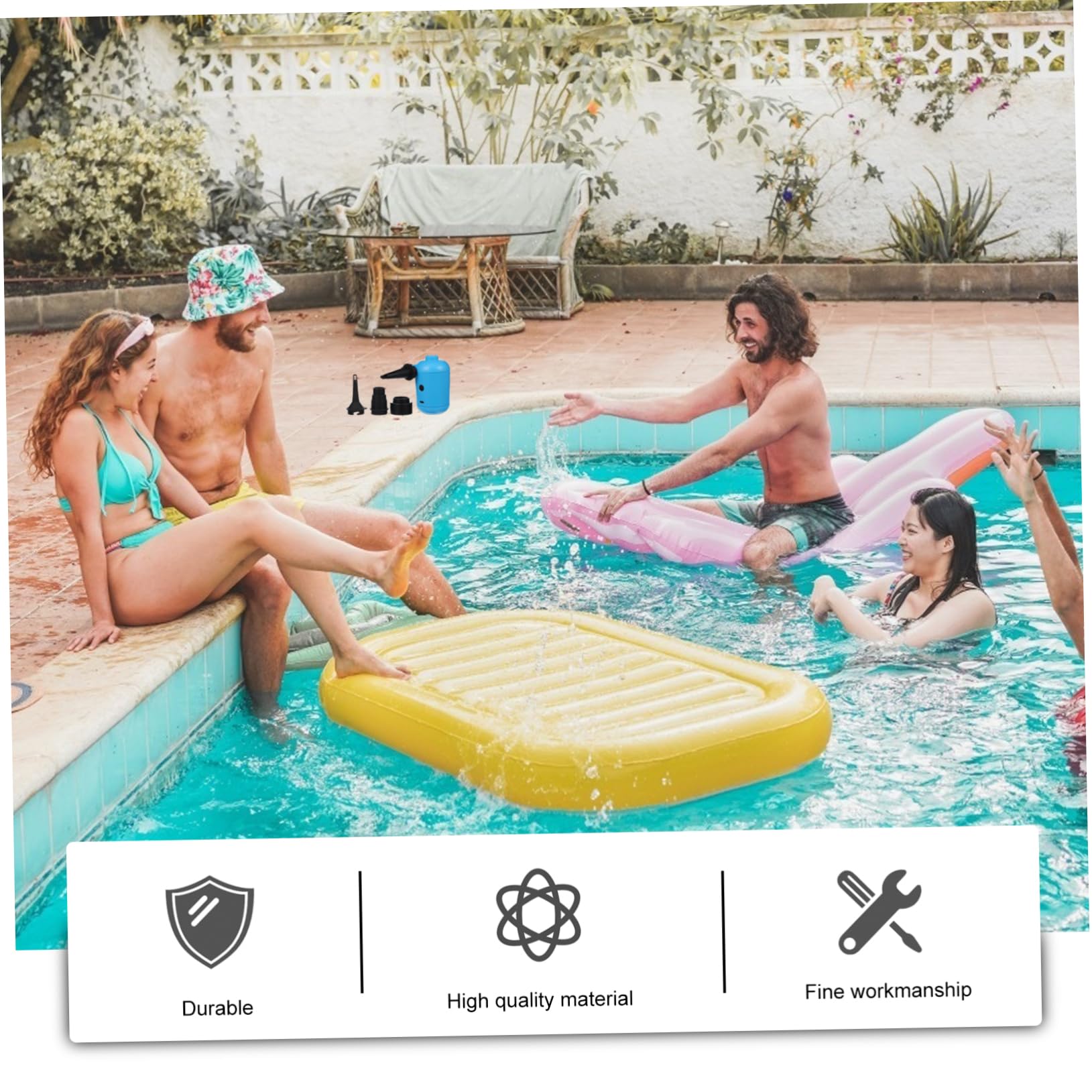 2 Pz USB Pompa Elettrica Pompa Di Gonfiaggio Elettrica Multi- Di Aria Di Aria Per Gonfiabili Di Gonfiaggio a Di io Di Calcio Bordo Di