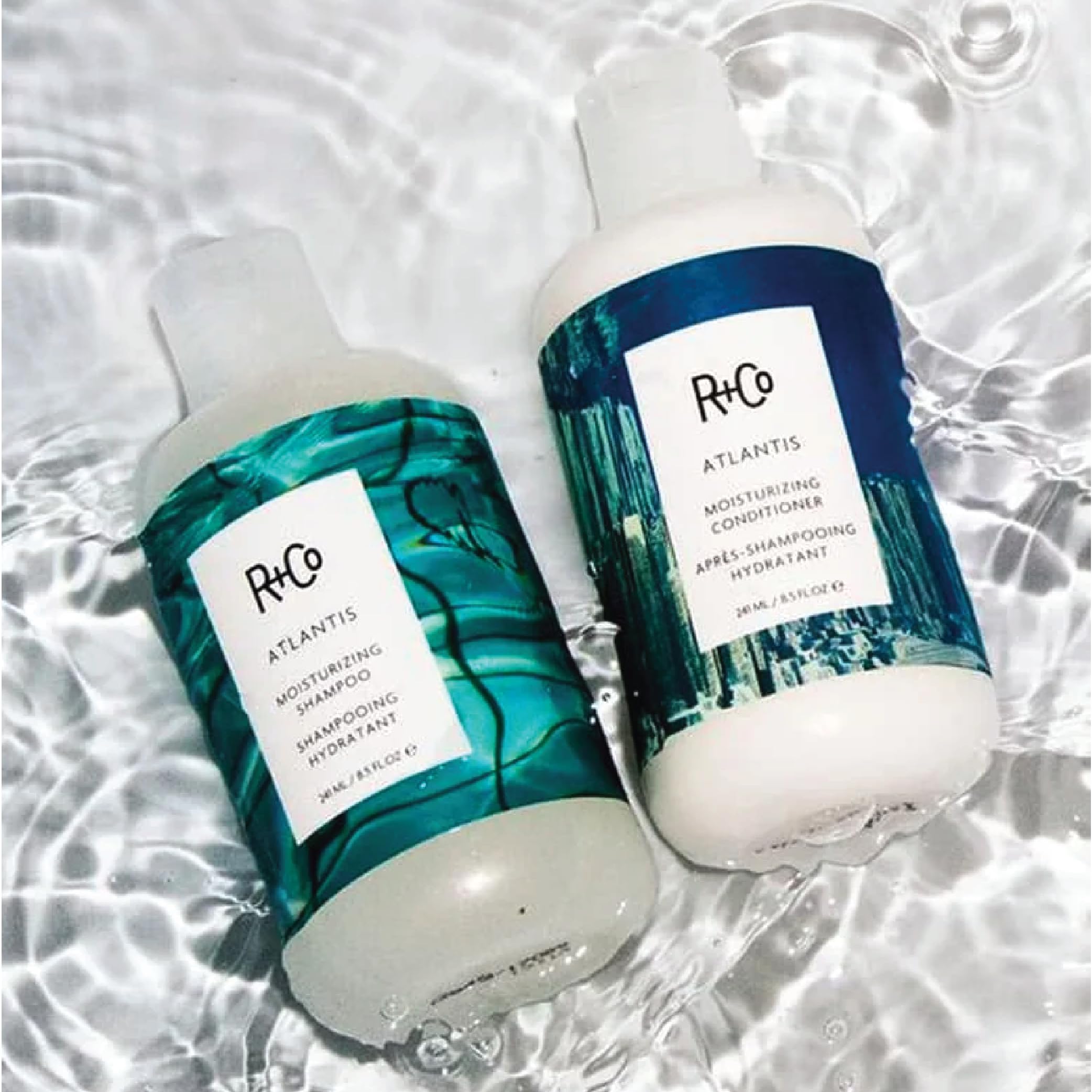 Amazon.com: R+Co Atlantis B5 Shampoo + Conditioner Travel Set