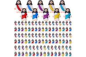 100 Pack Colorful Little Jesus Figurines