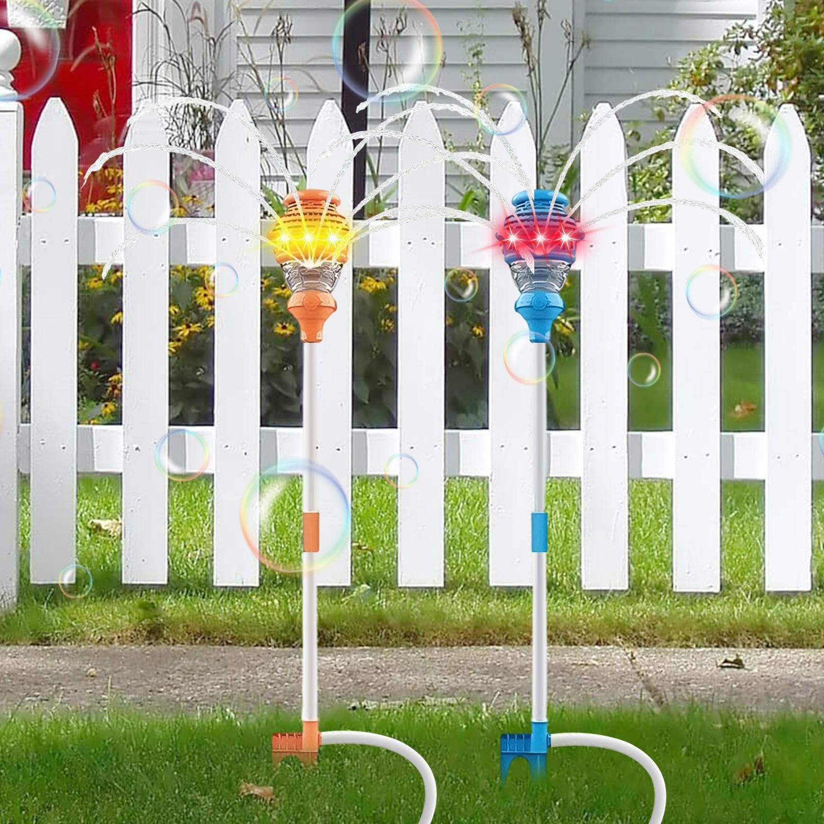 Juguete de Baño de Burbujas Juego de Jardín Interactivo al Aire Libre con