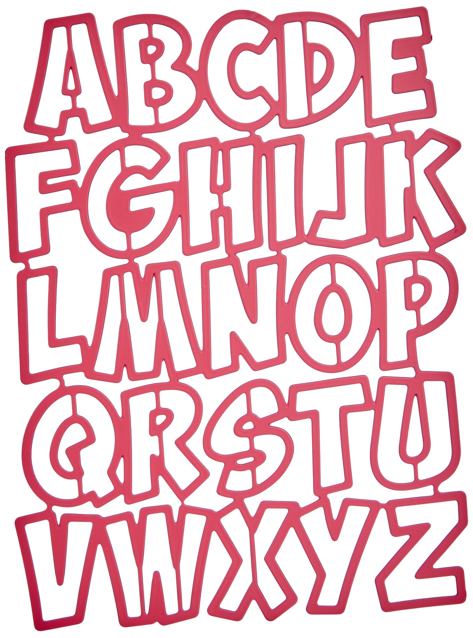 Marianne Design Die Die Collectables Alphabet, Letter Size 18 mm, Pink