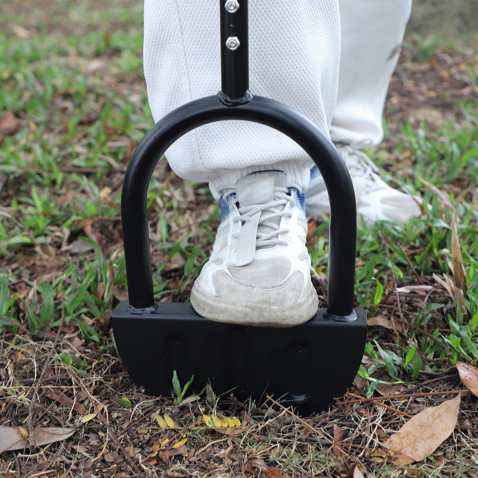 CPROSP Bordeadora de Césped Manual, Herramienta de Borde de Césped con Empuñadura en T 106cm, Bordeadora de Dientes de Sierra, Bordeadora Manual de Media Luna para Jardín, Parterres de Flores de Acera