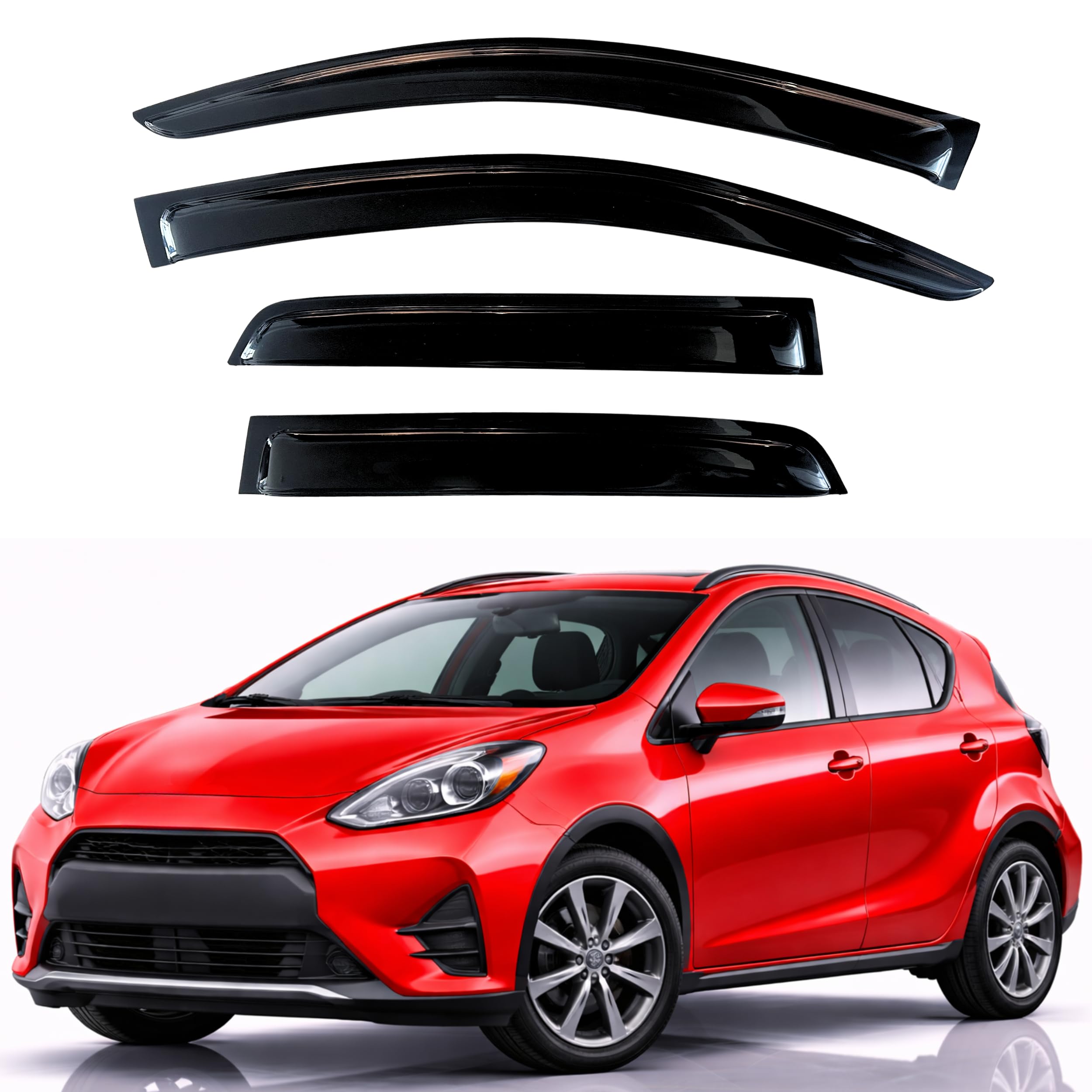 KPY Rain Guards Fit for 2012-2019 Toyota Prius C