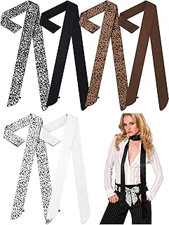 6 Pcs Scarf Skinny for Women Satin Scarf Belt Sash Necktie Neck Scarf Handbag Choker Satin Scarf Scarf Belt for Women