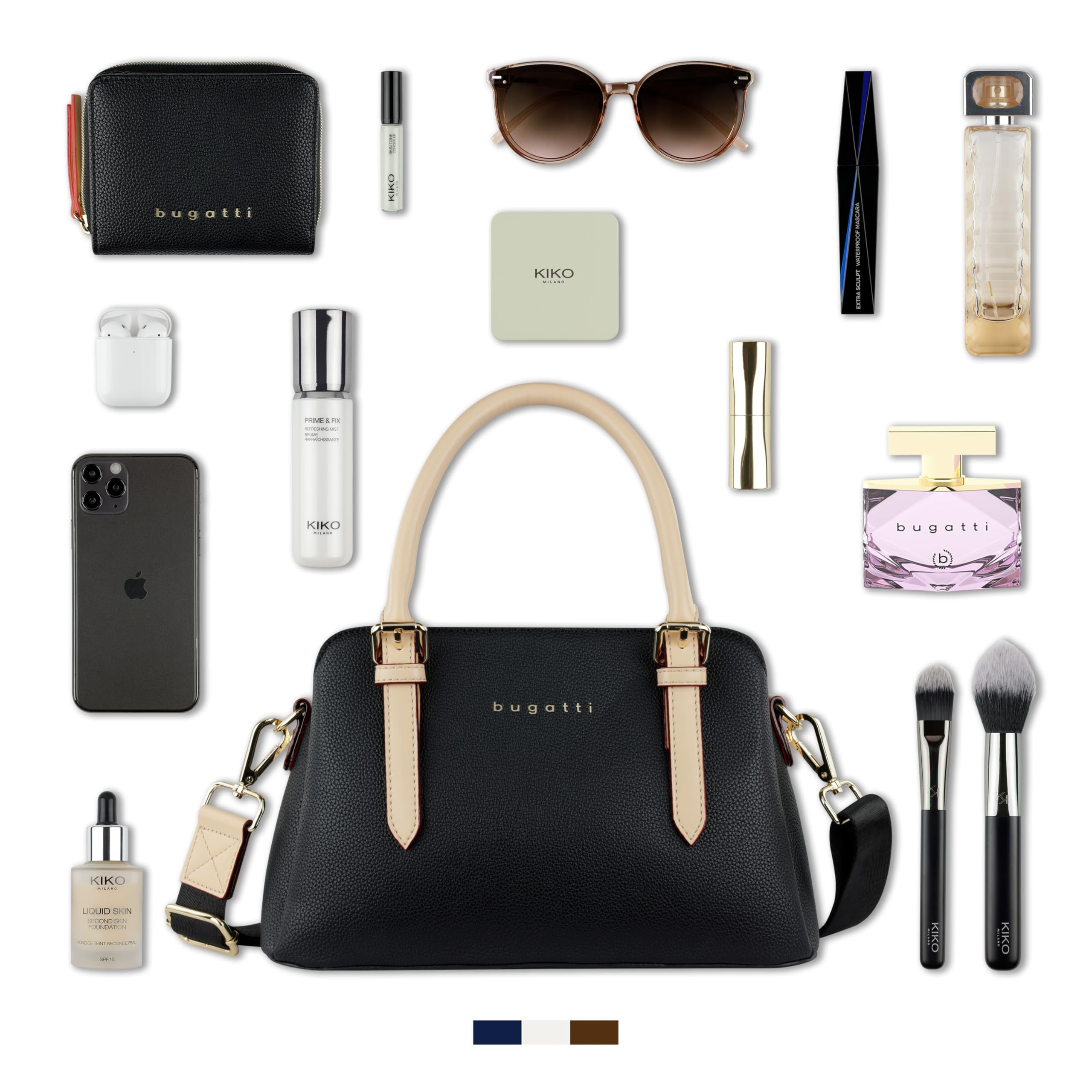 bugatti Ella Damen Handtasche, Henkeltasche