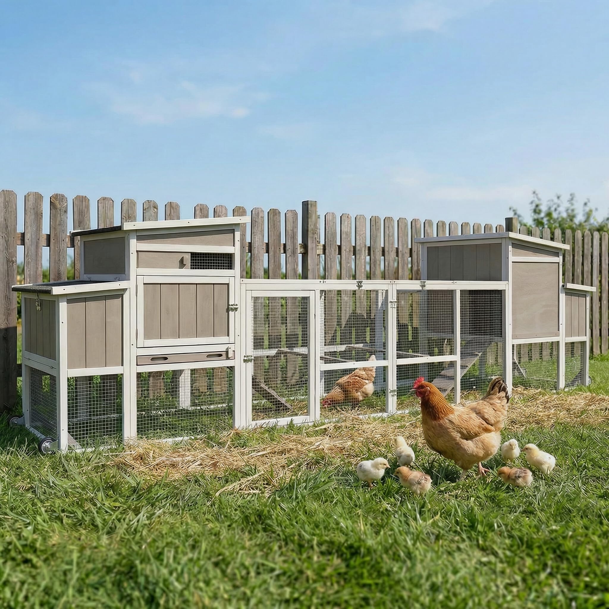 Magazoopet Mobile Chicken Coop with Wheels