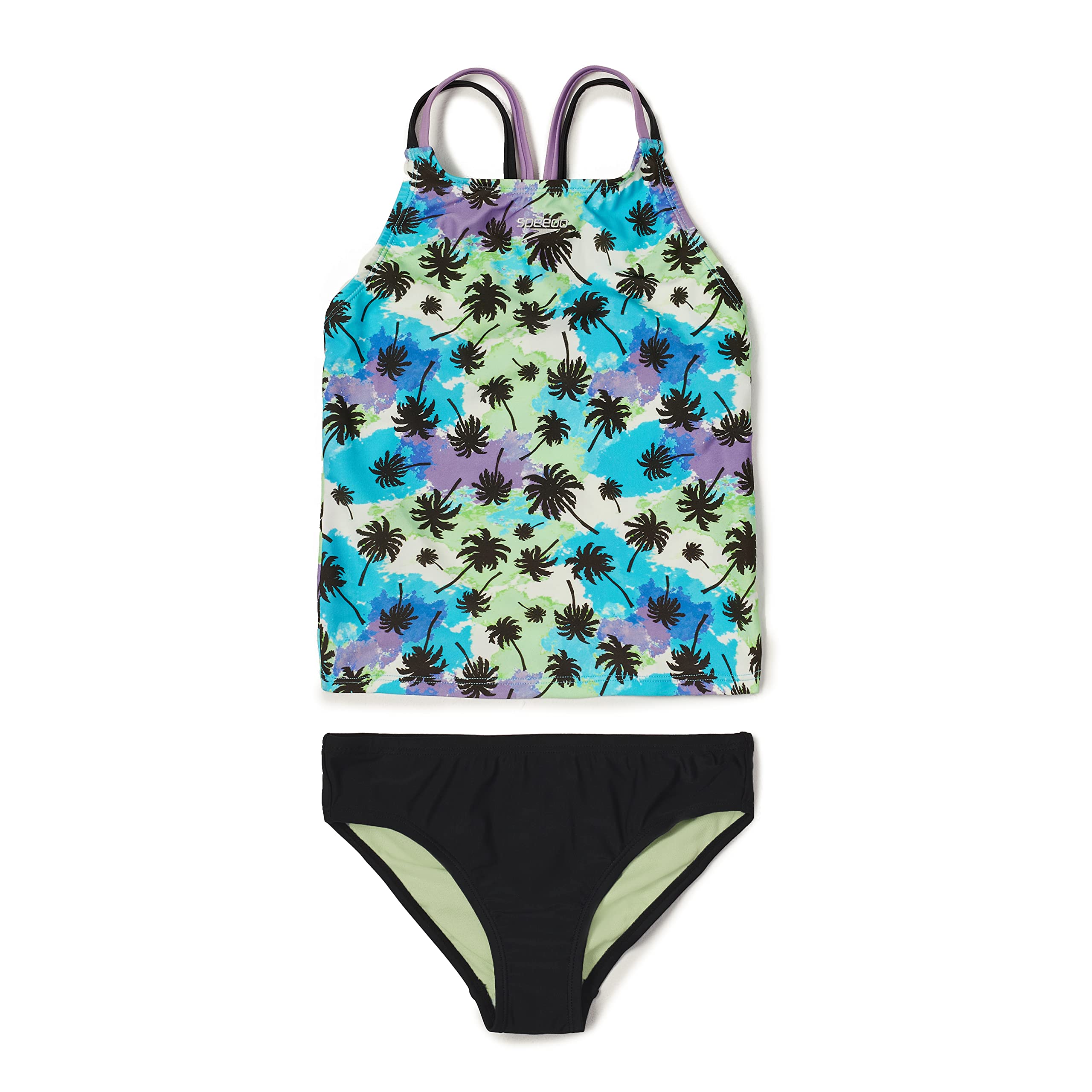 Speedo Bubble Ombre High Neck Tankini Two-Piece Maillot Une pièce Garçon