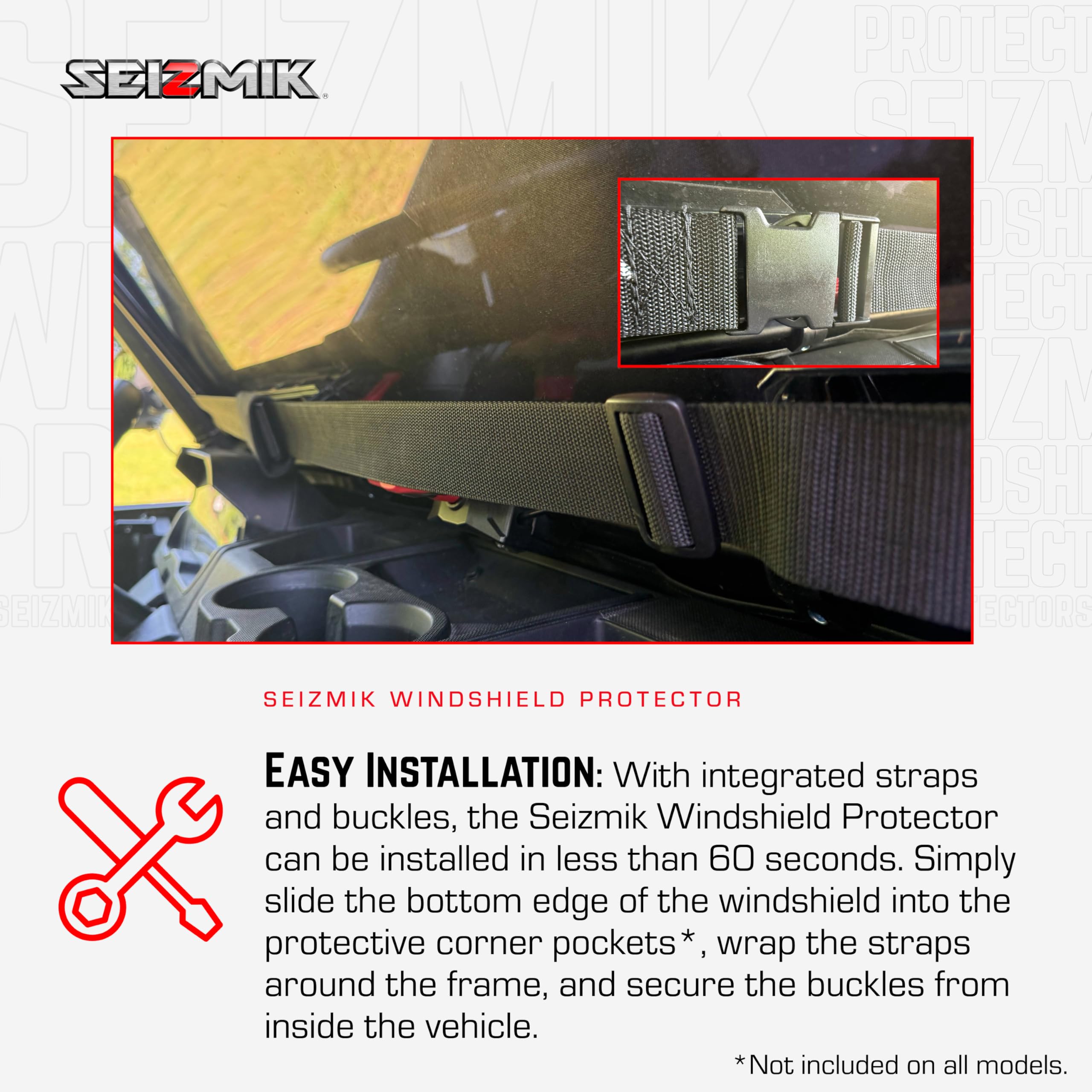 Amazon.com: SEIZMIK Windshield Protector Compatible with Can Am