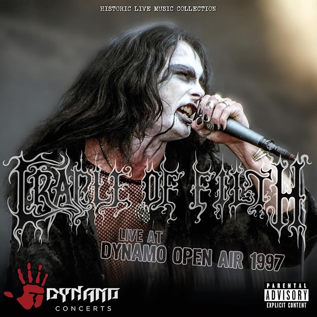 Live At Dynamo Open Air 1997 por Cradle of Filth, capa do álbum