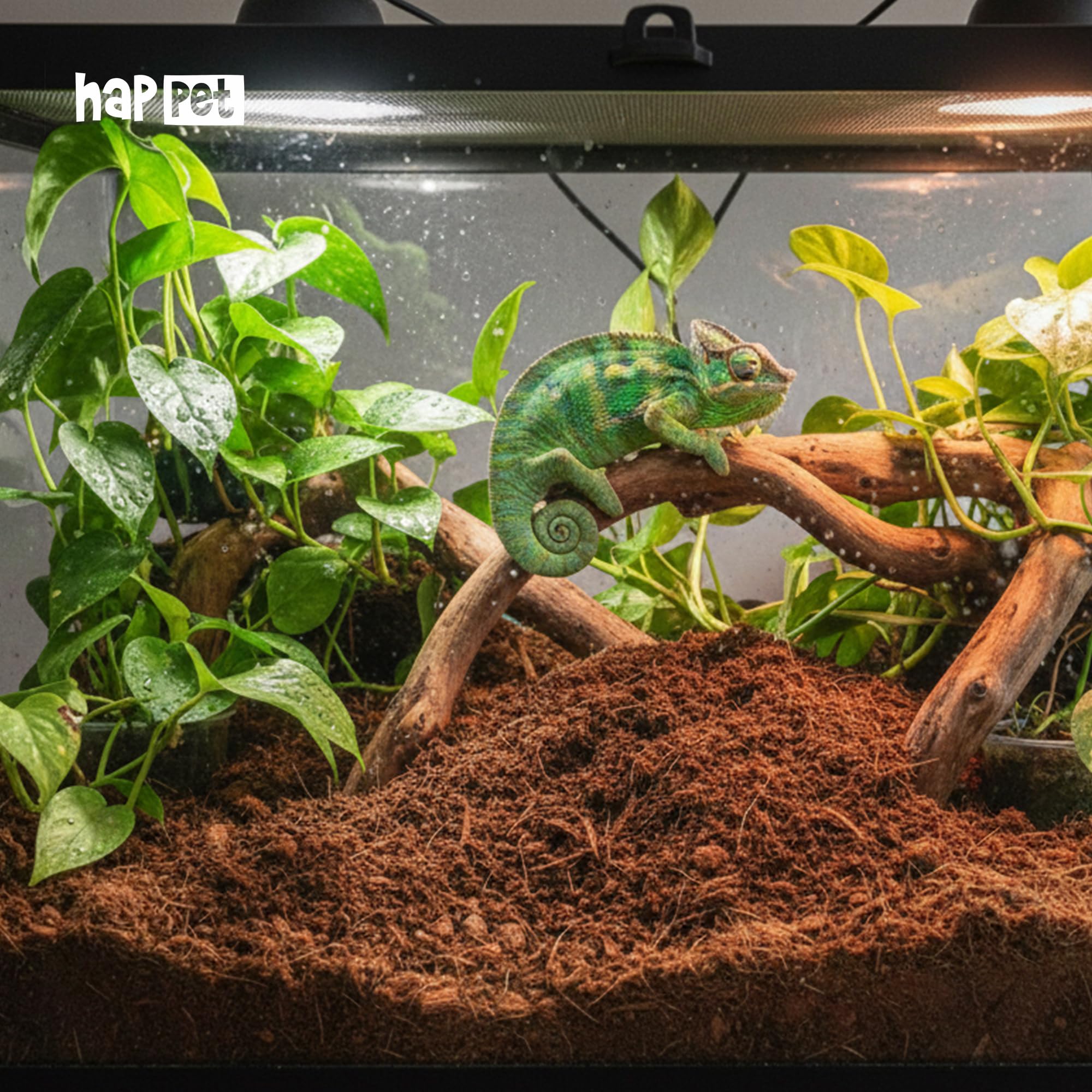 Happet Podłoże kokosowe luźne 3L – naturalny substrat dla terrariów i roślin tropikalnych, gotowe do użycia, utrzymuje wilgotność i poprawia strukturę gleby