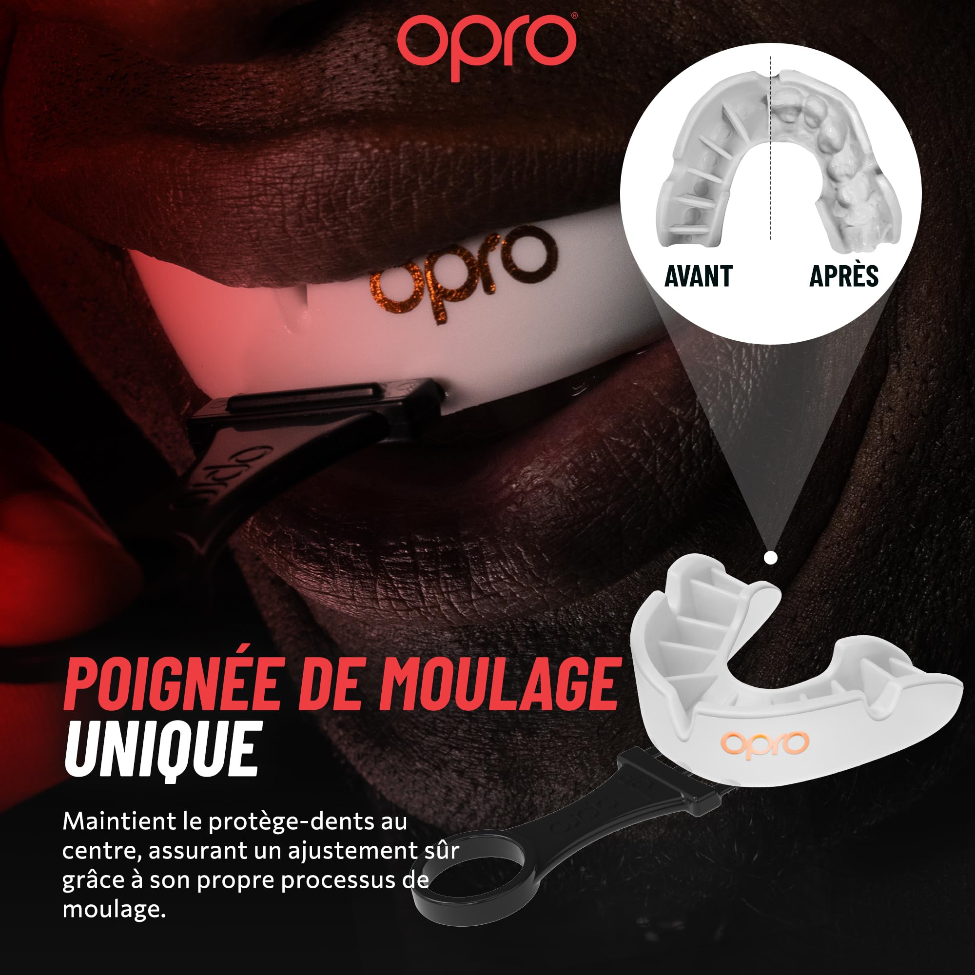 OPRO Protège-dents Niveau Bronze Boxe MMA Rugby Hockey Adultes Enfants Facile à Mouler