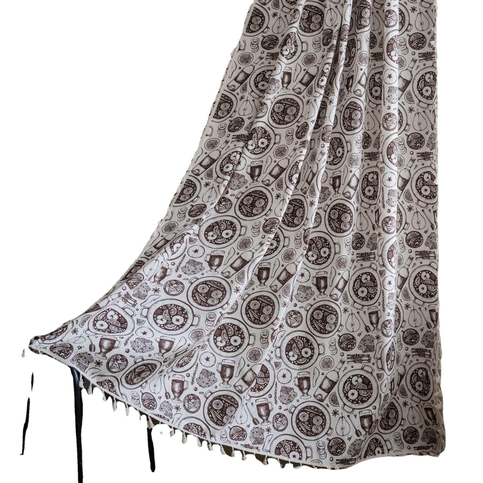 Rideau Fenetre Chambre Blanc Coton, Rideaux Fenetre Salon Motif Feuille Crochet Rideau Interieur Lot de 2 150X260CM