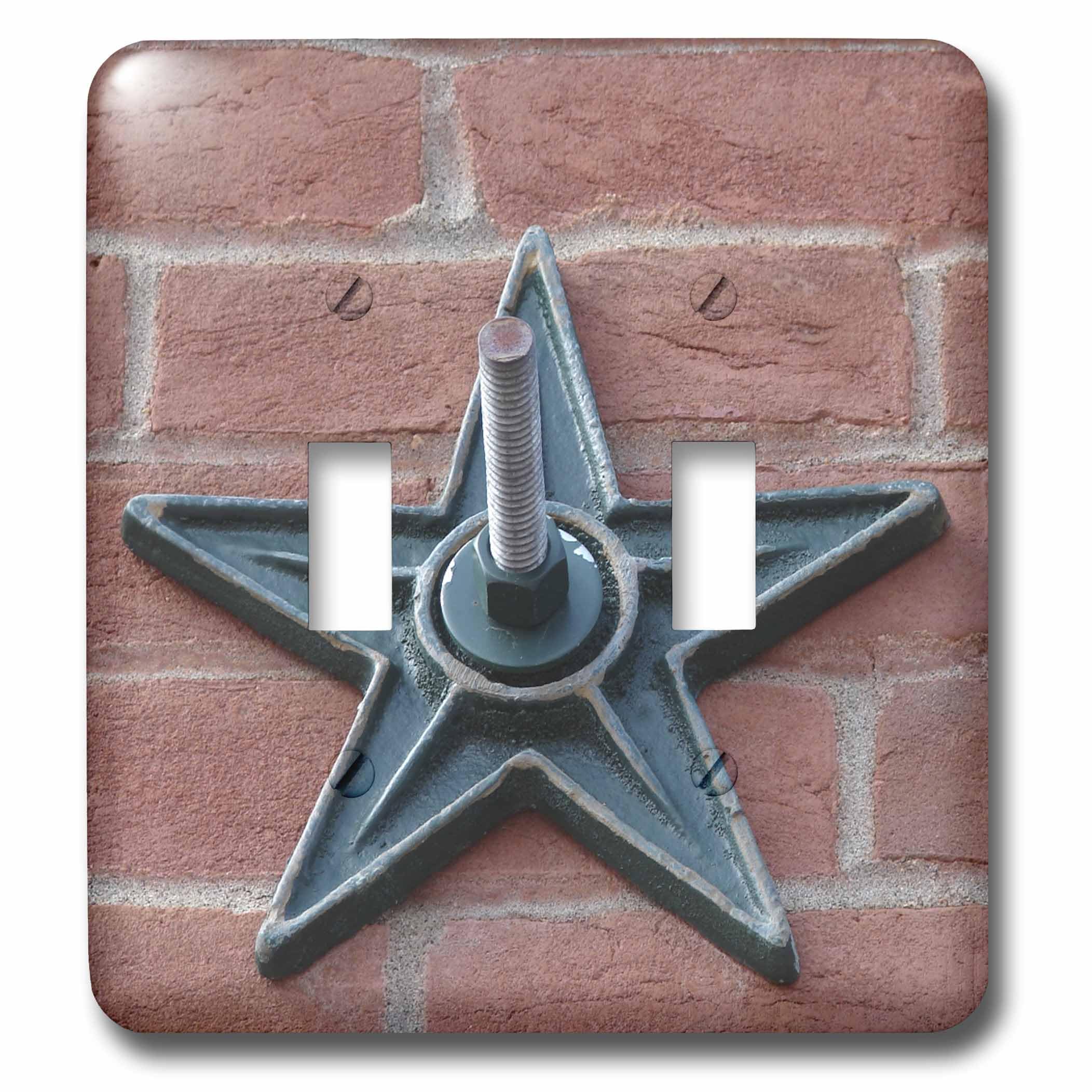Interrupteur à bascule double pour remplacer une plaque murale usée ou unie