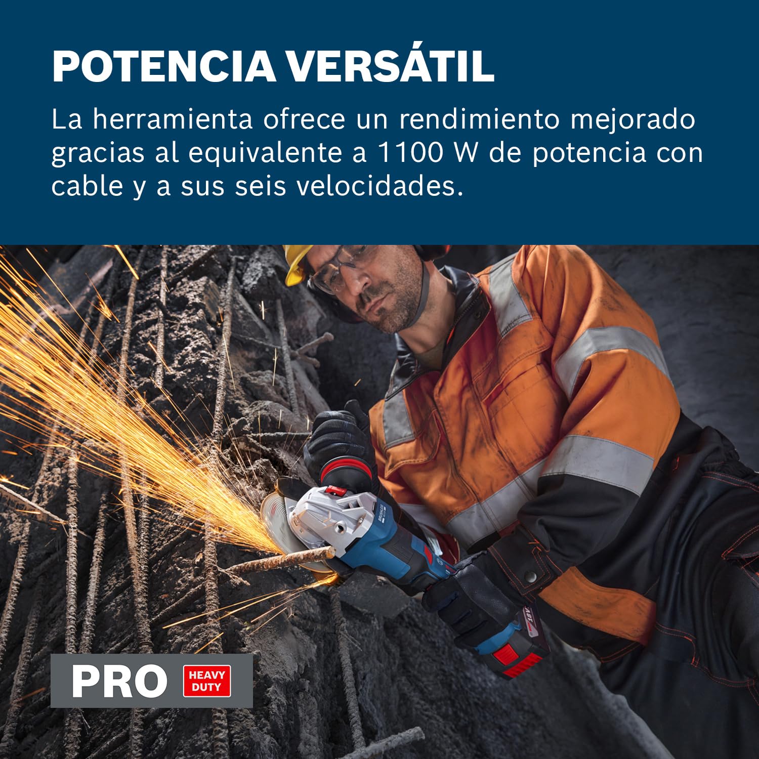 Bosch PRO 18V System Amoladora a batería GWS18V-11PS