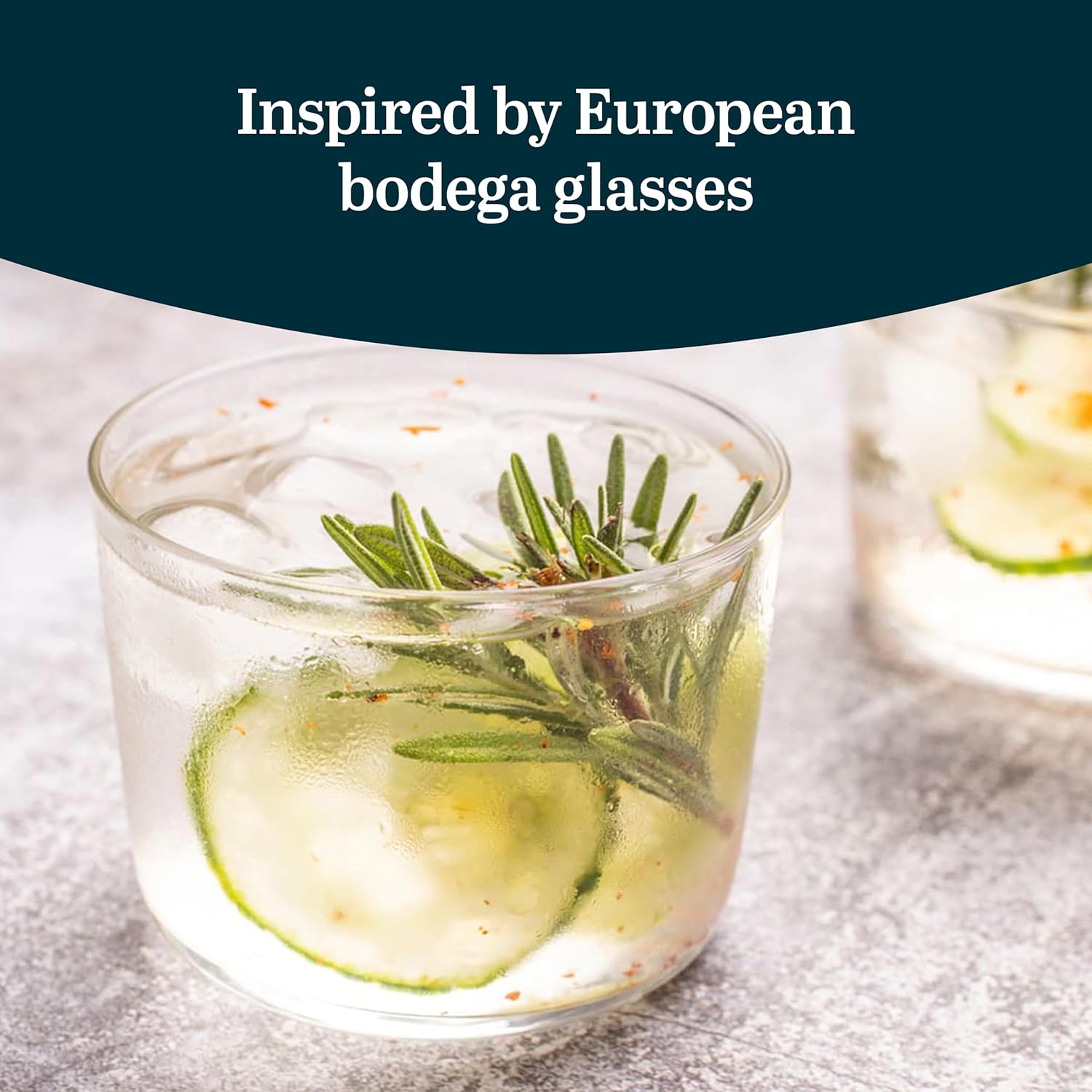 Libbey Café Petite Rocks Glasses Set of 8, Dishwasher Safe Old Fashioned Cocktail Glasses, Highball Glass Set for Casual Gatherings, Dinner Parties