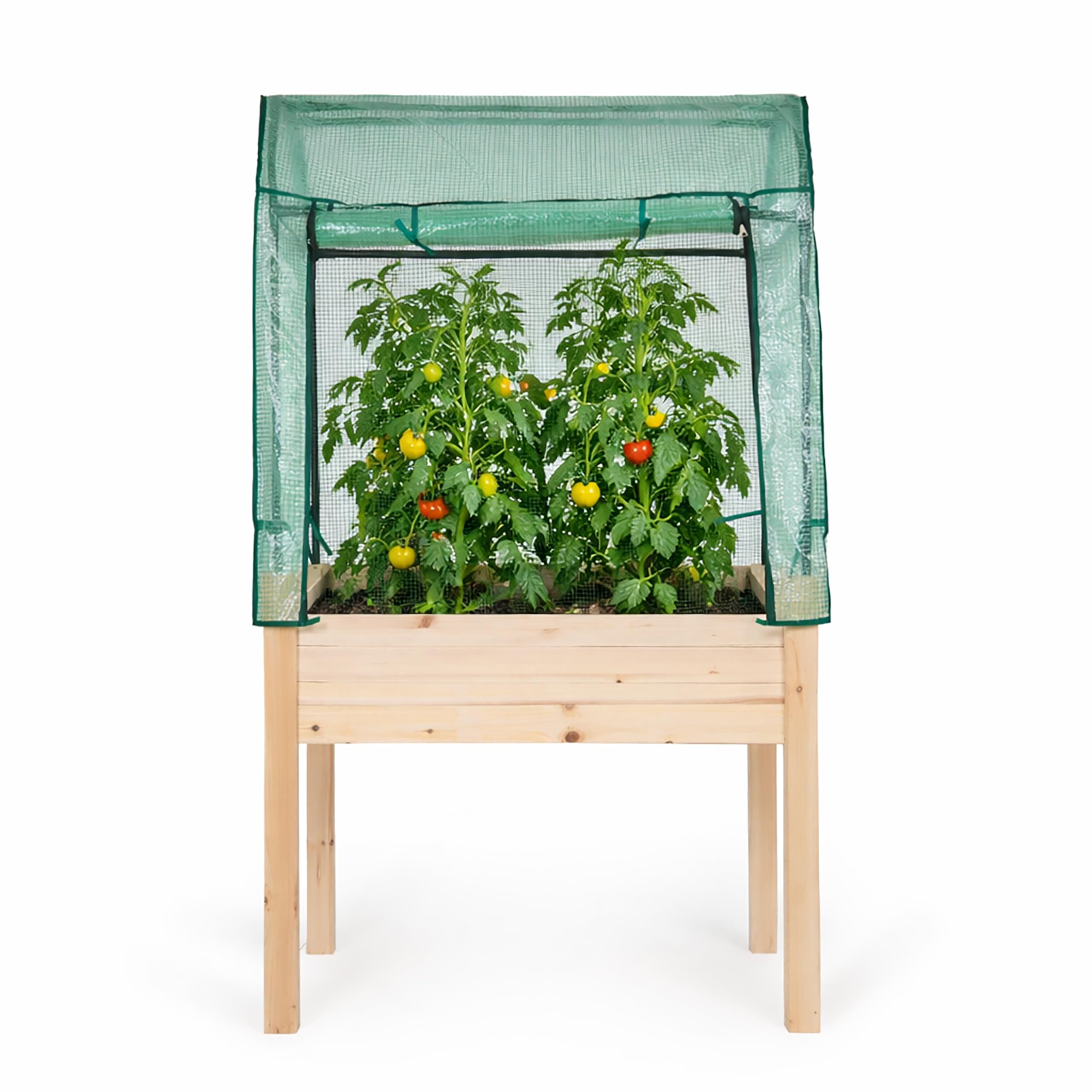 Backyard Expressions Elevated Garden Bed with Greenhouse Cover
