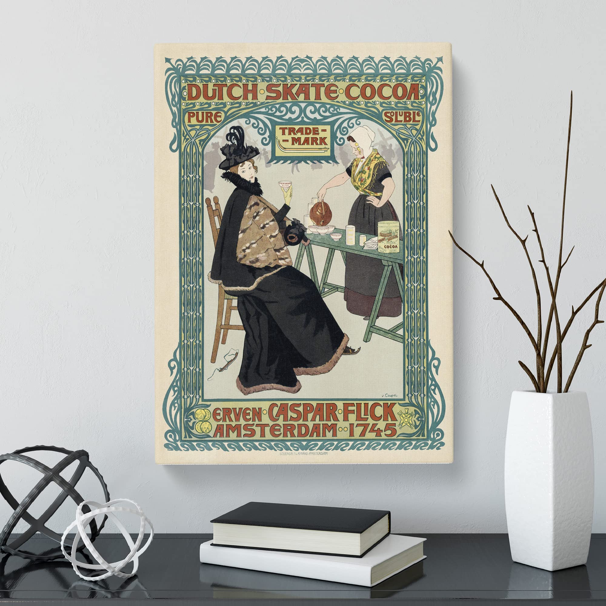 Dutch Skate Coco By Caspel Advertisement Canvas Print, Mixed, 25L x 50W cm - Image 2