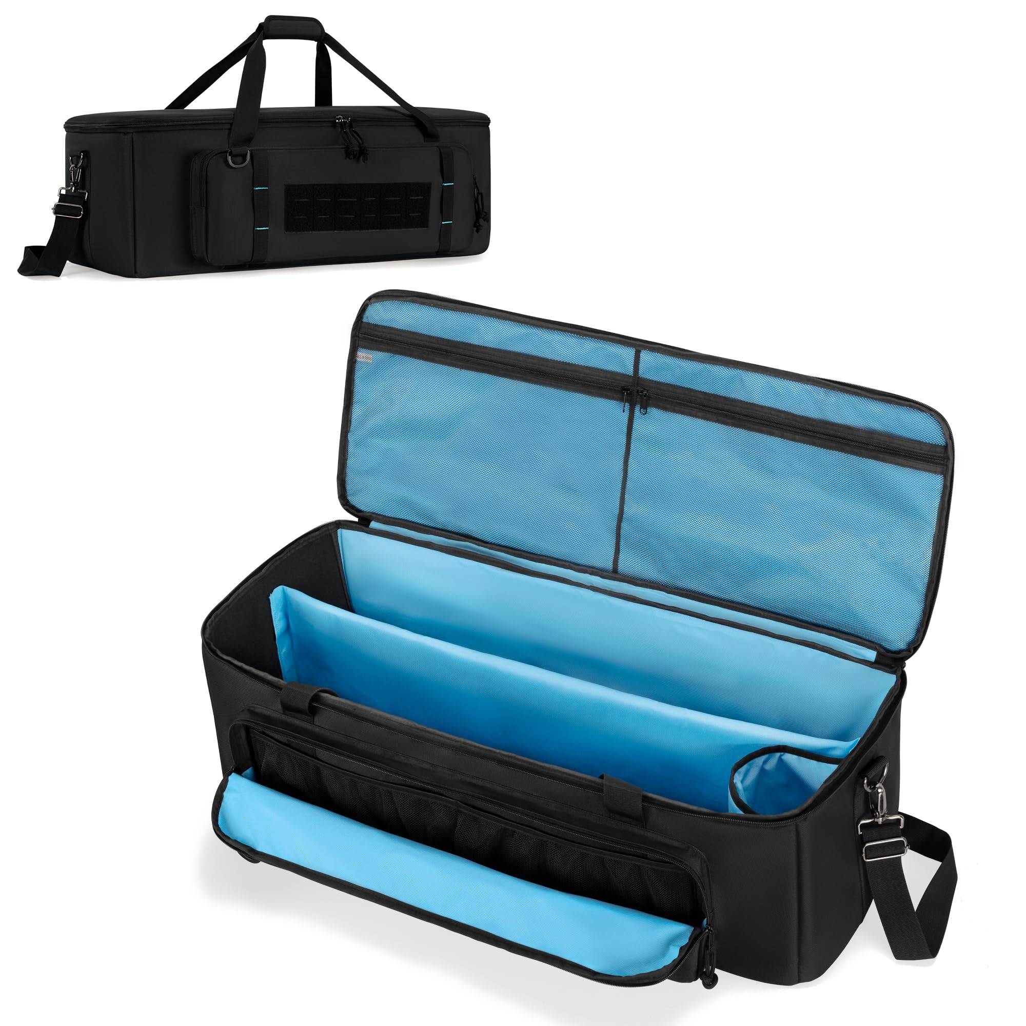 samdew Bolsa para Trípode de Fotografía de 30 Pulgadas (Solo la Bolsa) | Organizador Grande con Hebillas Seguras y Bolsillo para Objetivos; Apto para Soportes de Iluminación y Monopiés