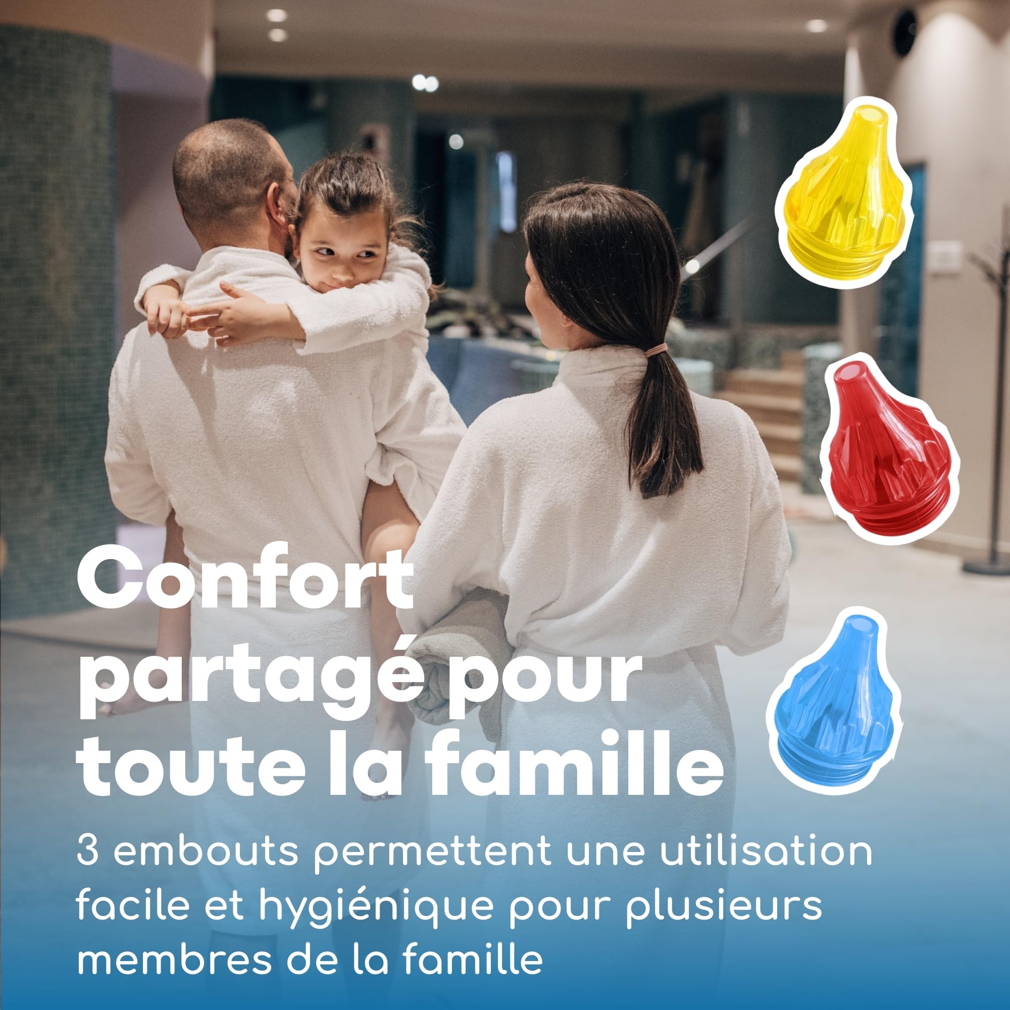 Medi Grade Sèche Oreille Appareil de Séchage des Oreilles à Air Chaud avec Lumière Rouge, Température et Débit d'Air Réglables