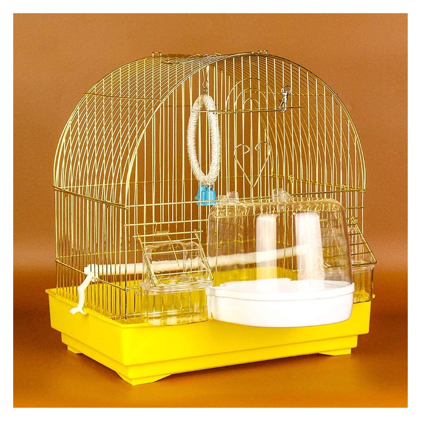 Gabbia per uccelli da viaggio, gabbia per pappagalli, regalo per gli amanti degli uccelli, piccola gabbia per uccelli per parrocchetti, fringuelli, inseparabili, gabbia da viaggio portatile per uccel