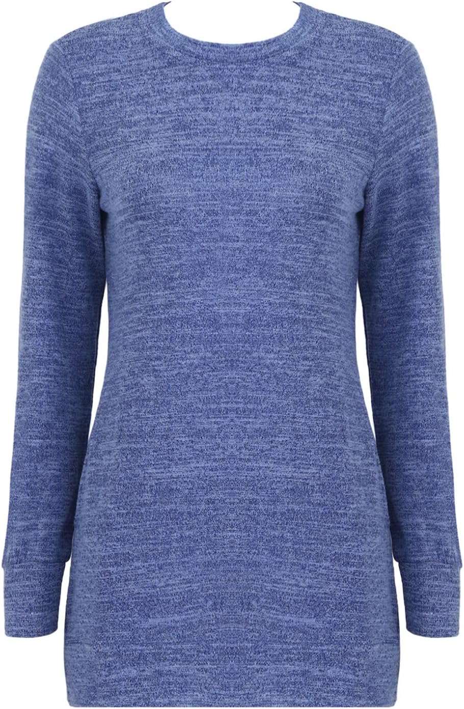 ACSUSS Maternity Tunic Tops Casual Long Sleeve Cotton Shirts Sweatshirt Solid Blouse Pullover