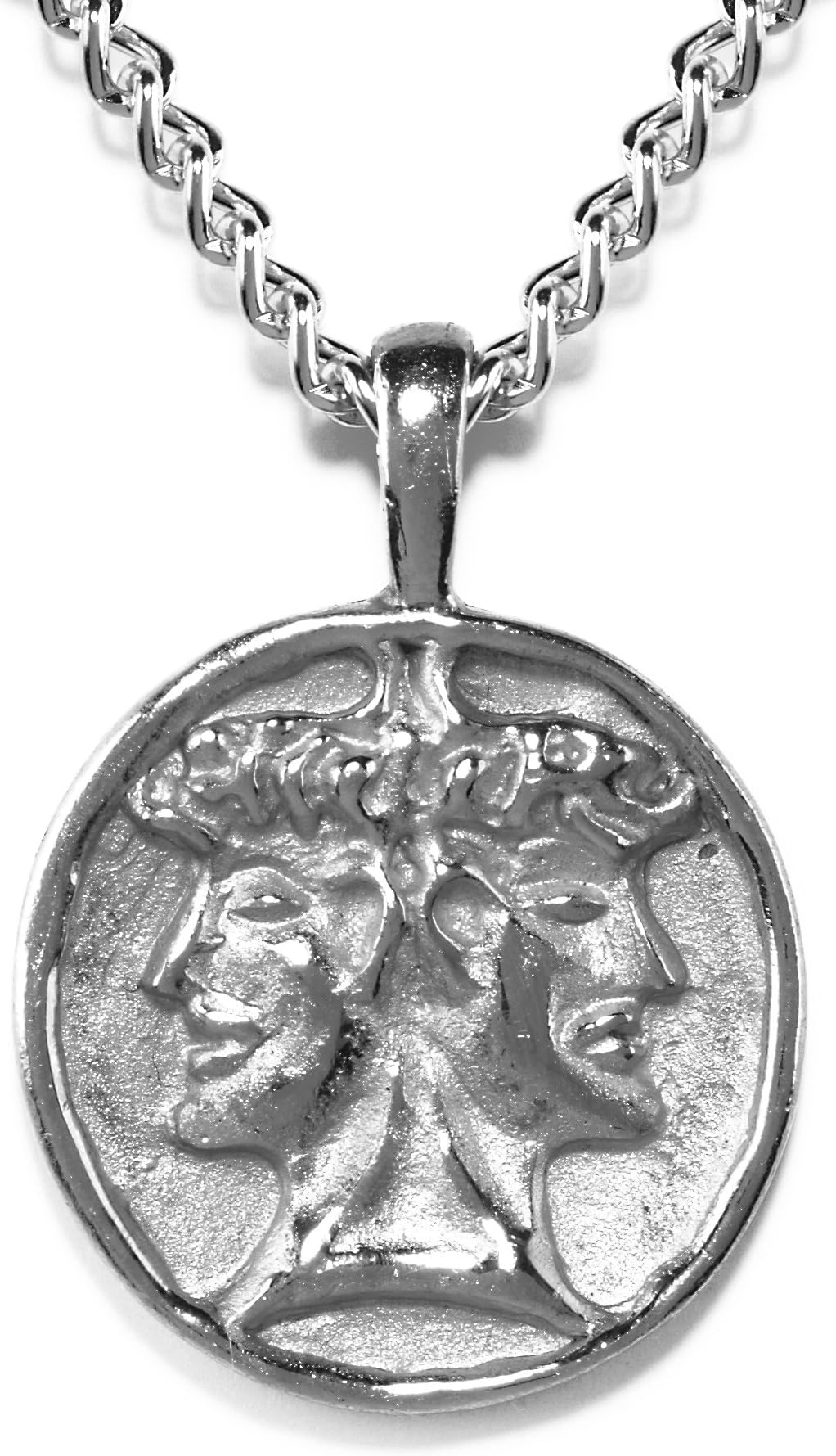 MADE IN USA - Reproduction of the Historic JANUS Double-headed Pendant, From ilanet Museum Collection