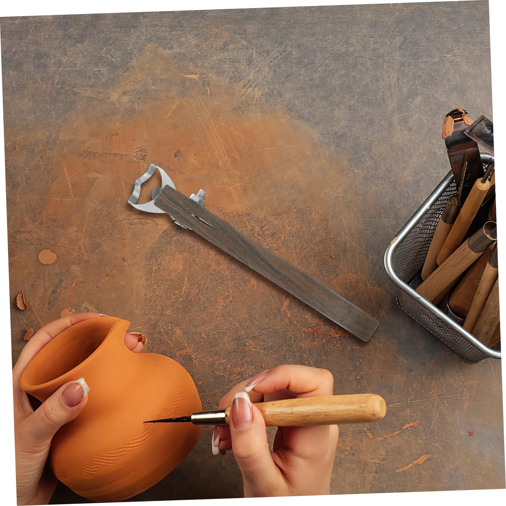 Housoutil 5 Stück Modellierwerkzeug für Skulpturen Teiliges Clay Sculpting Werkzeug zum Formen Schnitzen und Modellieren DIY Töpferwerkzeug für Kunsthandwerk und Kreative Tonarbeiten