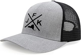 International Tie State City Trucker Hat for Men and Women, Adjustable Snapback Baseball Cap with Embroidered Cross Logo