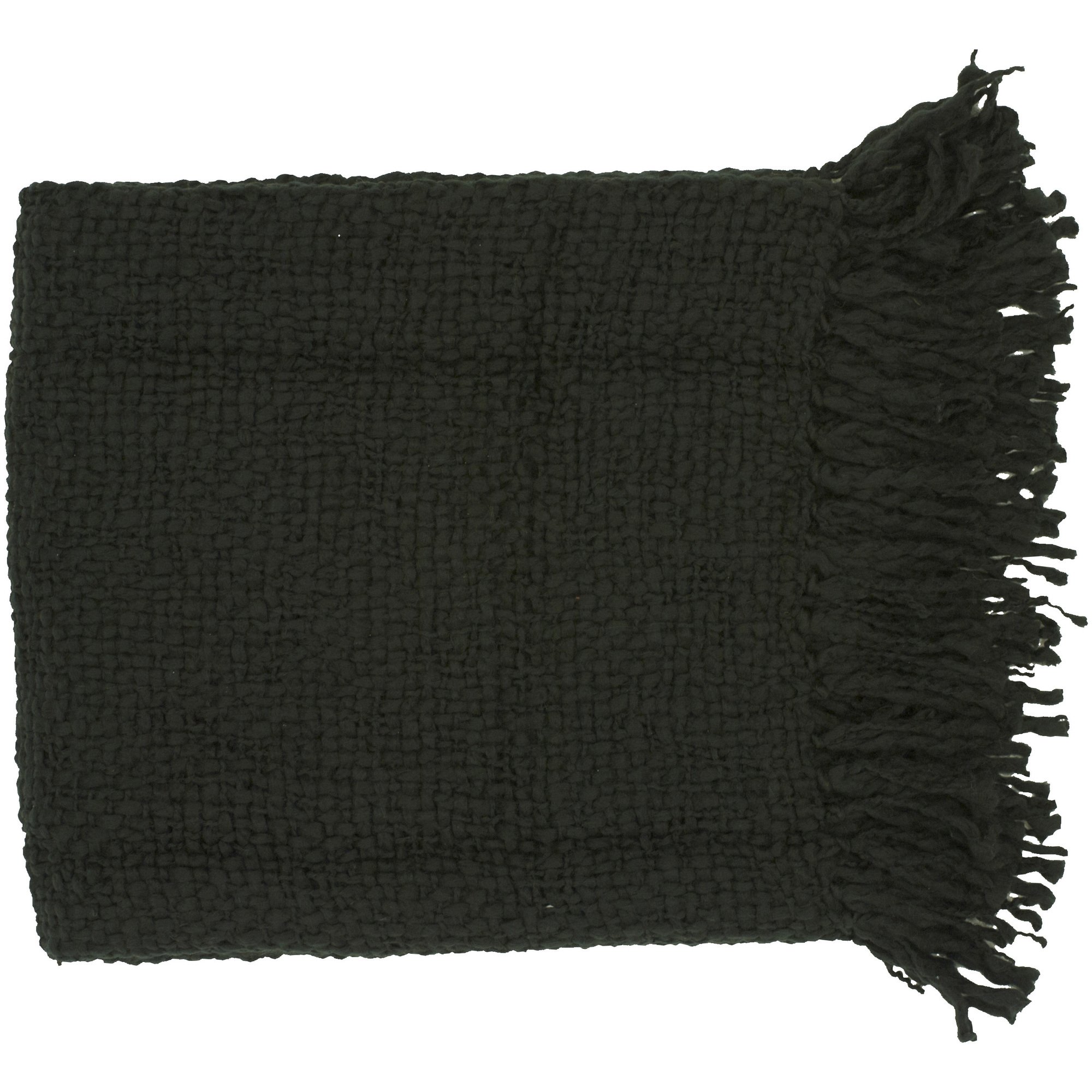 SuryaTobias TOB-1008 Knit Hand Woven 70% Acrylic / 30% Wool Throw