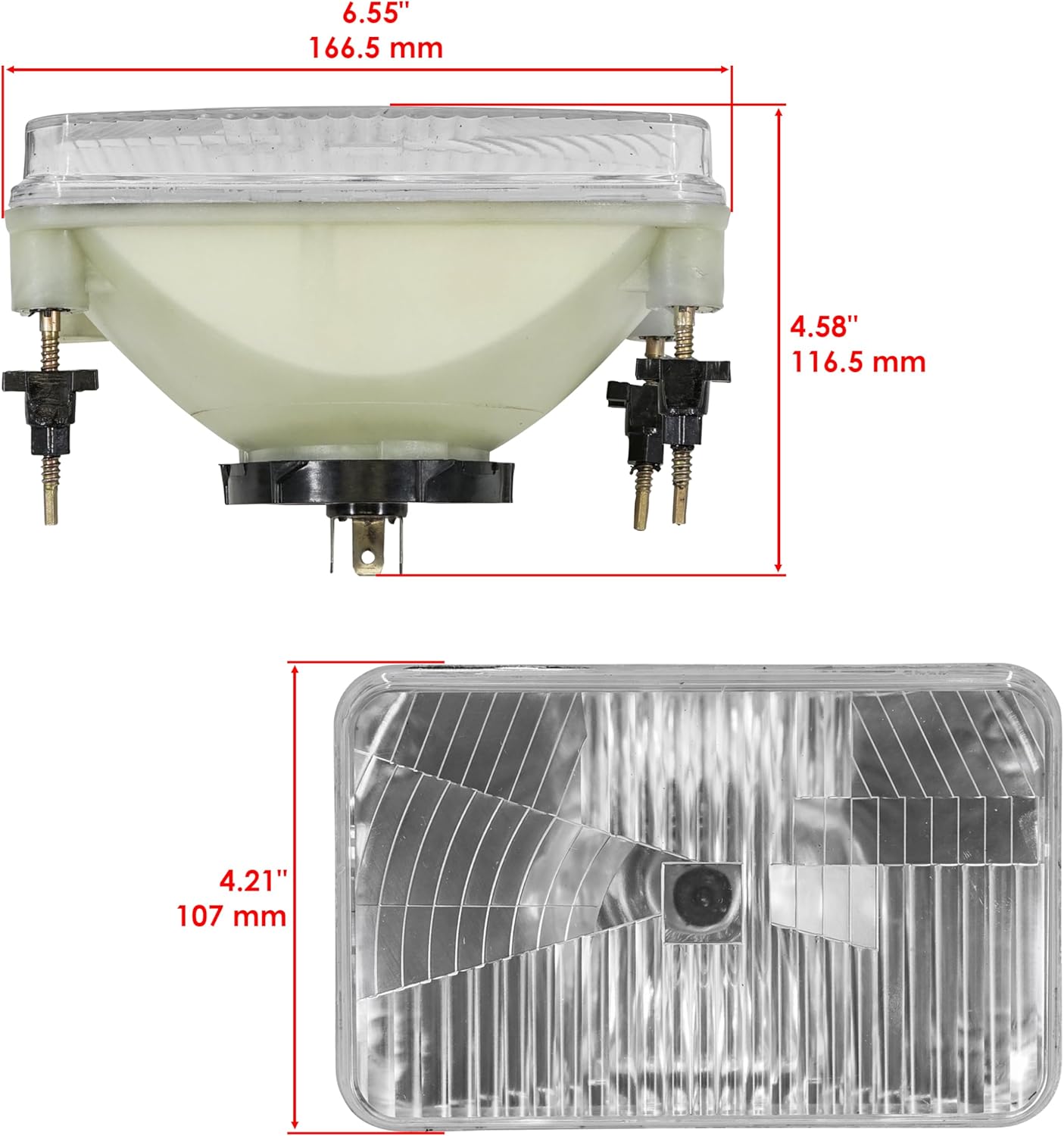 Caltric Left Headlight Compatible with John Deere 4300 4310 4400 4410 4500 4600 4610 4700 4710 2020 2030 2210 4010 4100 4110 4115 4200 AM120326