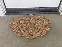 Vista 2 de Felpudo ovalado pequeño de tejido de abaca