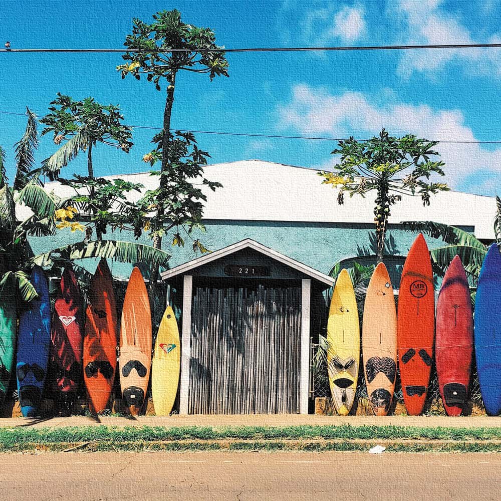 Amazon.co.jp: アートデリ ポスター パネル サーフ ボード 15cm × 15cm