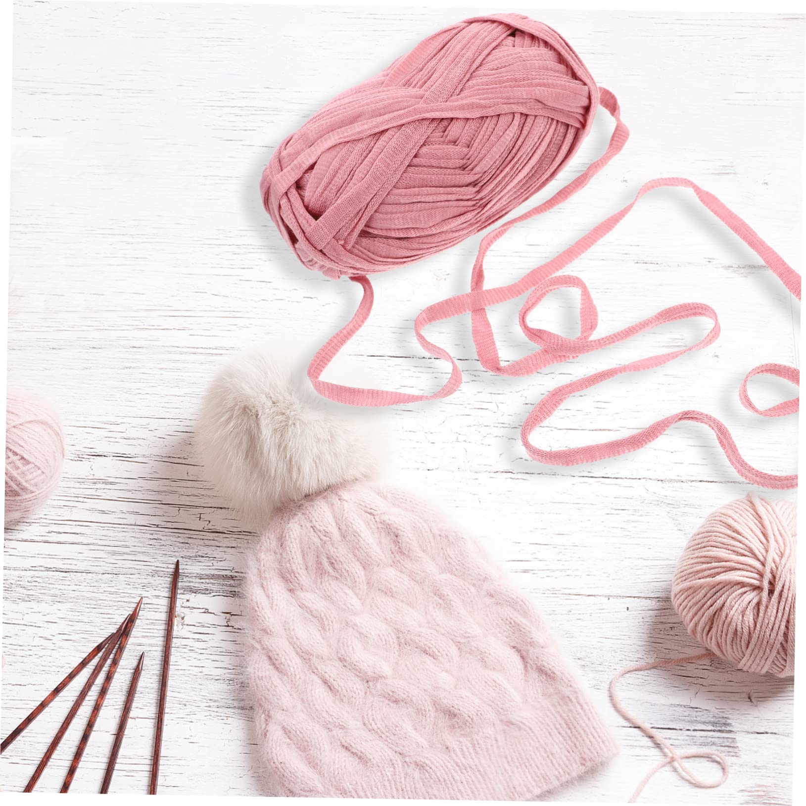 ERINGOGO Handmade Knitting String 1 Roll Cotton Cord Braided String for DIY Accessories Yarn for Crocheting