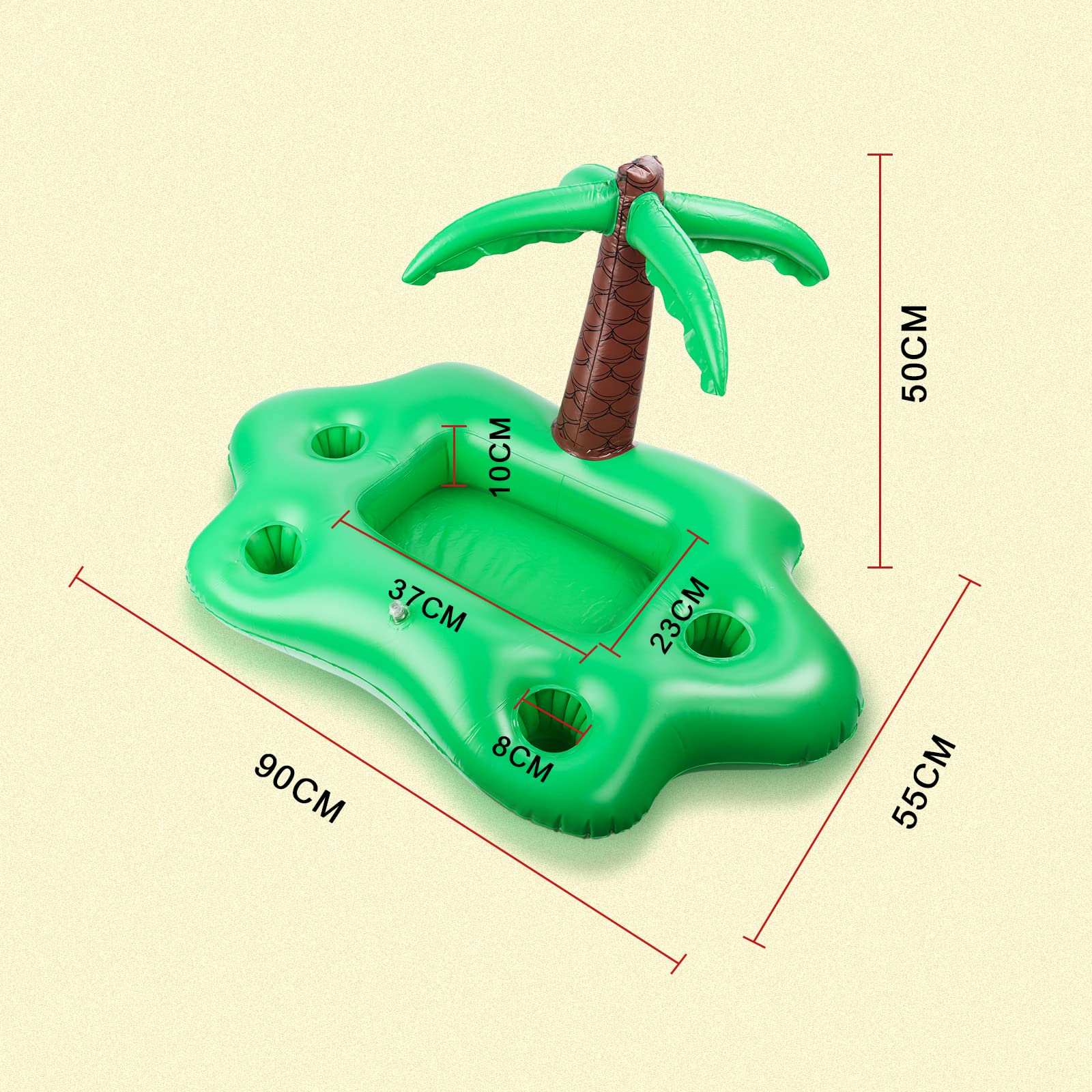 VFANDV Portabicchieri Gonfiabili 6 Pezzi, Porta Bevande Piscina Gonfiabile Con Pompa Portabicchieri Da Piscina Galleggianti Accessori Per Piscina Portabevande Galleggiante Per Feste Vacanze Bagno - Foto 6