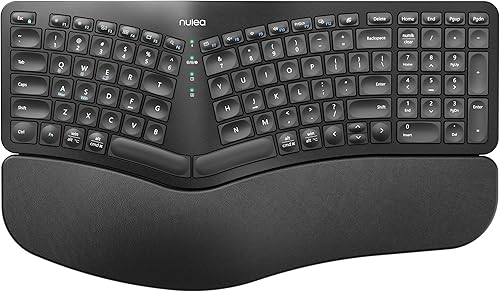 Nulea wireless ergonomic keyboard with RGB backlight and split design