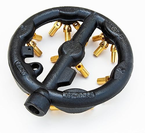 Miniatura 7 de Wok chino rango 23 puntas Jet Burner, puntas de cobre, cuerpo de hierro fundido, gas natural WR-JBR23NG